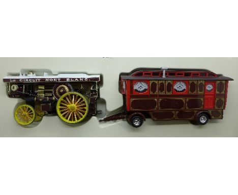 A Corgi Vintage Glory of Steam, Fowler B6 Showmans Locomotive 'Onward' - Le Mont Blanc & Caravan, 80110, boxed