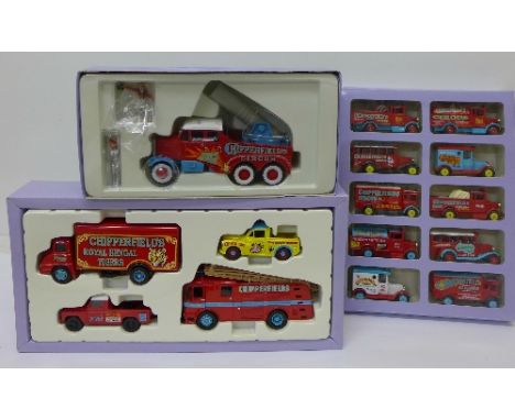 A Corgi Classics Scammell Constructor Cannon & Ringmaster, a Corgi Classics four vehicle set and a Corgi Cameo Collectables t