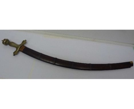 An Indian tulwar with scabbard