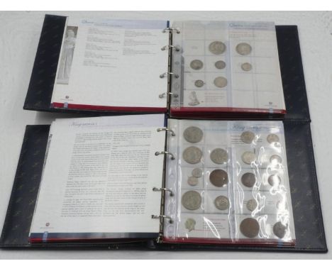 Two part-filled Britannia Magna albums of UK coins. UK P&amp;P Group 2 (£20+VAT for the first lot and £4+VAT for subsequent l