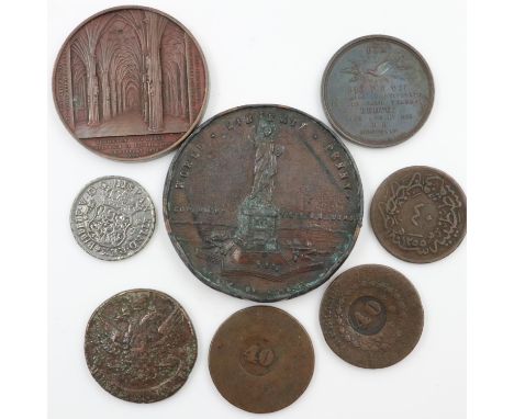 19th century bronze table medals and commemoratives. UK P&amp;P Group 1 (£16+VAT for the first lot and £2+VAT for subsequent 