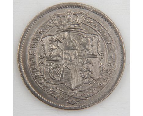 1817 silver shilling of George III - aEF. UK P&amp;P Group 0 (£6+VAT for the first lot and £1+VAT for subsequent lots)&nbsp; 