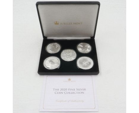 2020 Fine Silver 5-coin Collection. UK P&amp;P Group 1 (£16+VAT for the first lot and £2+VAT for subsequent lots) 