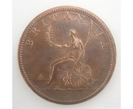 1807 half penny of George III - EF. UK P&amp;P Group 0 (£6+VAT for the first lot and £1+VAT for subsequent lots)&nbsp; 