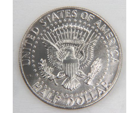 1964 silver JFK half dollar - EF. UK P&amp;P Group 0 (£6+VAT for the first lot and £1+VAT for subsequent lots)&nbsp; 