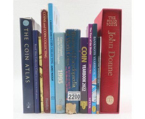 Coin collectors yearbooks and a Folio Society book. UK P&amp;P Group 3 (£30+VAT for the first lot and £8+VAT for subsequent l