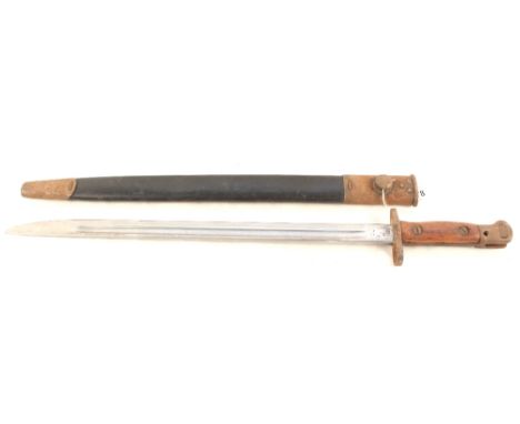 A British model '1907' bayonet by Sanderson with scabbard
