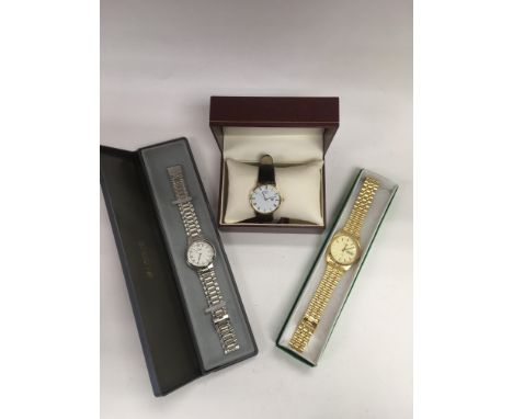 Three Gents wristwatches comprising two Rotary examples and one by Limit (3).