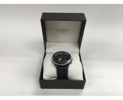 A gents Rotary aquaspeed chronograph watch boxed