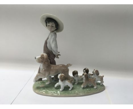 A Lladro figure No. 6828 “My little explorers”