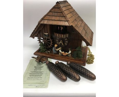 An Anton Scneider black forest cuckoo clock.