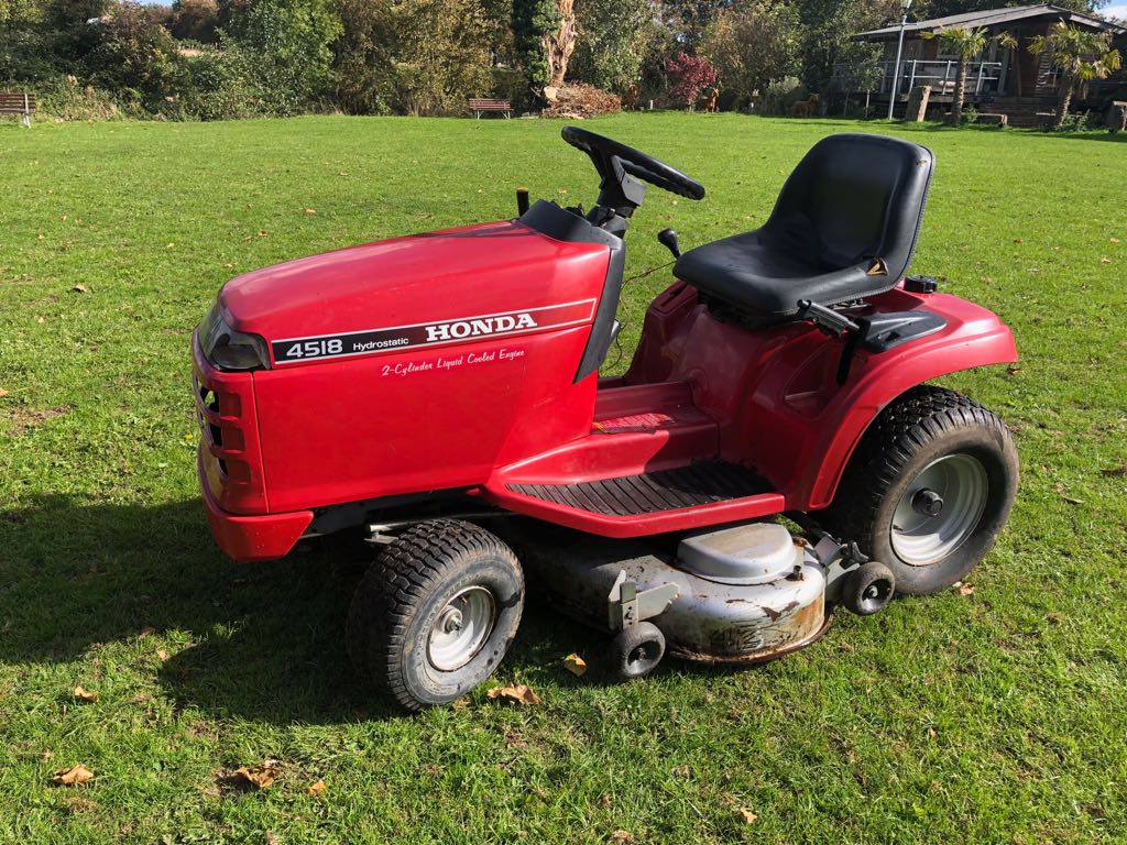 HONDA 4518 HYDROSTATIC 2-CYLINDER LIQUID COOLED ENGINE RIDE ON LAWN ...