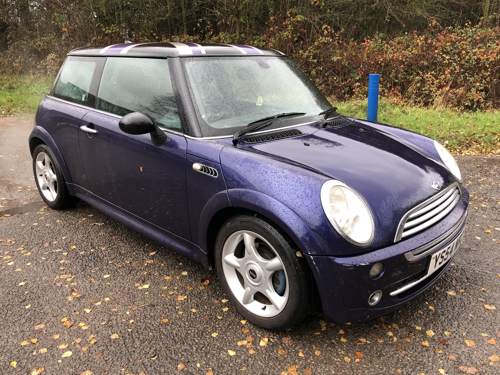 K 2004/54 REG MINI COOPER MAUVE/PURPLE 1.6 PETROL 3 DOOR HATCHBACK