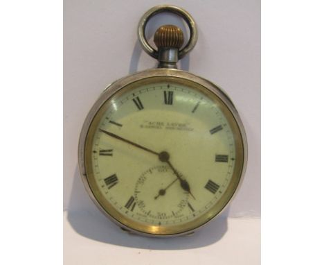 SILVER CASED GENTLEMAN'S POCKET WATCH, Acme lever, H.Samuel, Manchester (in af condition)
