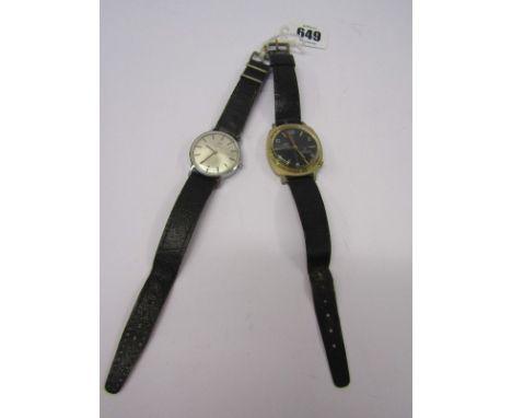 GENTS WRIST WATCHES, a gents Tissot stainless steel cased wrist watch, together with an Electro gents wrist watch