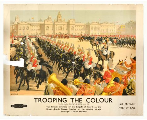 Original vintage British Railways poster featuring an artwork by Christopher Clark RI from a painting executed in 1932 - The 