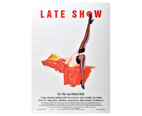 Original vintage movie poster for Late Show, a 1999 German film directed by Helmut Dietl, the poster features an image of a l