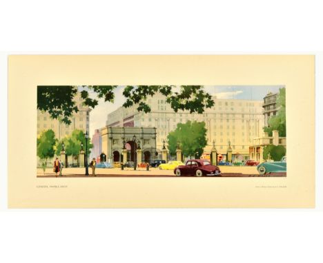 Original vintage travel poster London Marble Arch from a great watercolour by British artist Arthur James Wilson (1905-1994) 