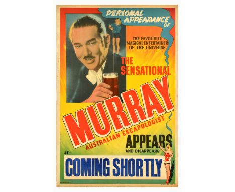 Original vintage advertising poster for the Personal Appearance of the favourite magical entertainer of the universe - The se
