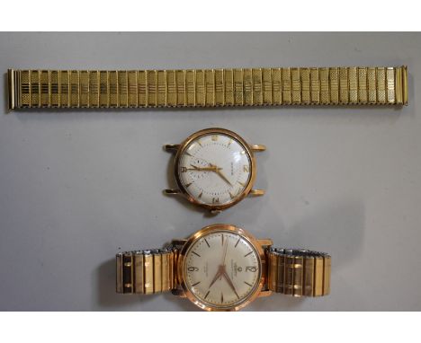 A Roidor 9ct gold gentlemans manual wind wristwatch, hallmarked Edinburgh 1958; together with a vintage Verity Magnificent go