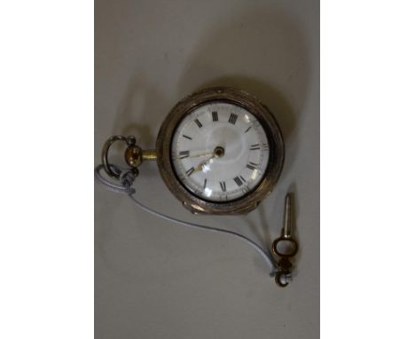 An 18th century pair cased pocket watch, having 35mm white enamel dial decorated Roman numerals, the fusee movement signed Fr