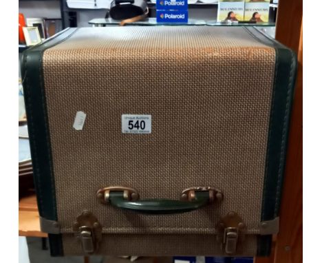 An Aldis electric slide projector 