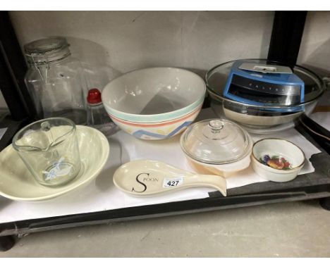 selection of kitchen ceramic and Glass ware 