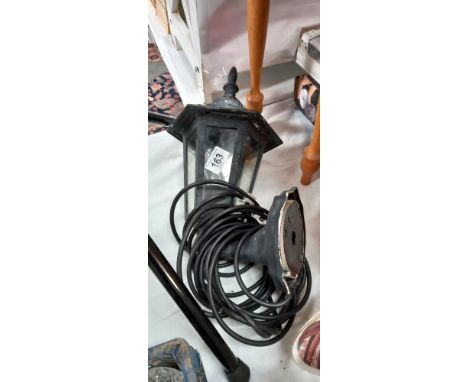 An outdoor electric wall lantern COLLECT ONLY 