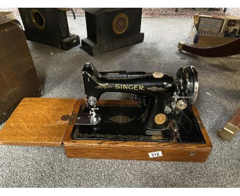A vintage Singer sewing machine serial no EB887478 COLLECT ONLY 