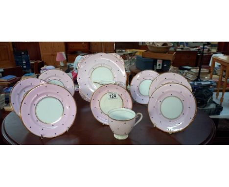 A Royal Grafton sandwich plate &amp; 6 plates, 1 cup, Saucer, Sugar bowl &amp; Milk jug COLLECT ONLY 