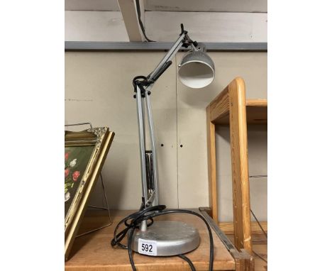 An anglepoise lamp