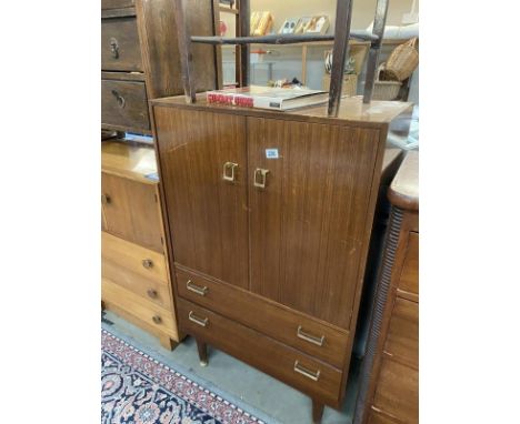 A vintage cupboard with 2 drawers (77cm x 43cm x 121cm) COLLECT ONLY 