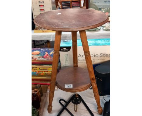 A pine tripod gypsy table COLLECT ONLY 