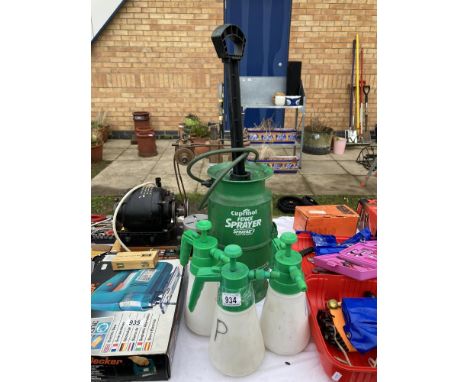 A Fence &amp; 3 Other manual sprayers