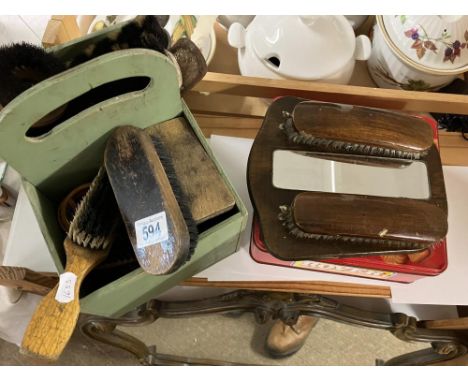 A collection of vintage brushes