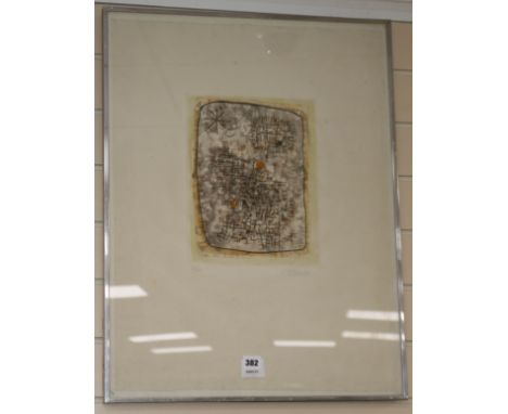 Roger Bissiere, limited edition print, untitled, 28/60, 65 x 49cm