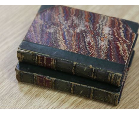 Austen, Jane - Sense and Sensibility, Clarke's Cabinet Edition, 2 vols, 239 & 244pp, contemporary green half calf and marbled