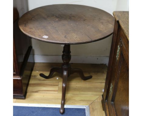 Georgian tilt top tripod table W.76cm