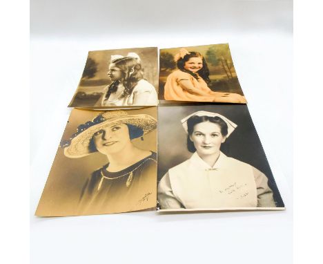 Featuring photos of children and ladies, with one photo of a little girl having pink color enhancement effect and the other d