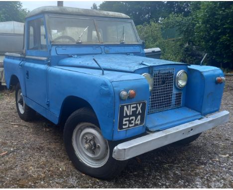 NFX 534 - Land Rover - a 1959 88" 4 Cylinder 1995cc Series II Land Rover, in blue. First registered 12.05.1959, original colo