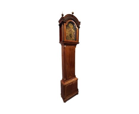 James Burr - Bristol. An 18th century mahogany cased West Country longcase clock. The brass face with upper strike / silent d