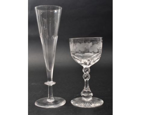 Sold at Auction: Mikasa trumpet flower champagne flutes, approx 23cm H each  (6)