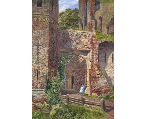 John Chase (1810-1879) Nether Hall, Roydon, Essex Signed and dated 1855 Watercolour 47.5 x 33cm; 18¾ x 13in Nether Hall was t