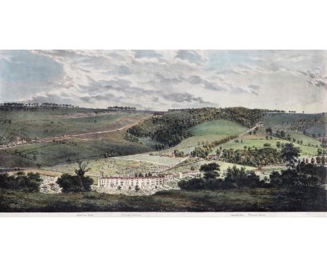 English School 19th Century View of Widcomb, Bath, with Claverton Road, Widcombe Crescent, Lincomb road and Widcomb Church Li