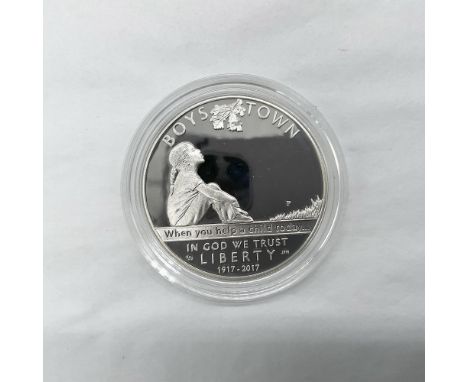 Philadelphia Mint. Commemorating the centennial of Boys Town, an organization that provide education and care for children in