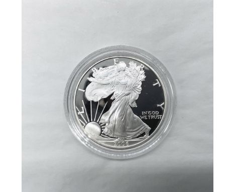 West Point Mint. The obverse side features full length of Liberty in stride. She is shown wrapped in the folds of the flag of