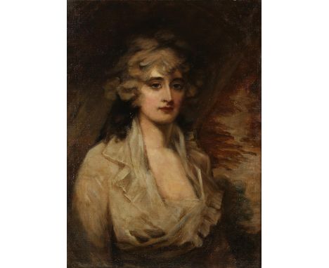 Nineteenth-century British School, portrait of Mrs. H. W. Lauzun, after Sir Henry Raeburn (1756-1823), oil on canvas, 71 x 52