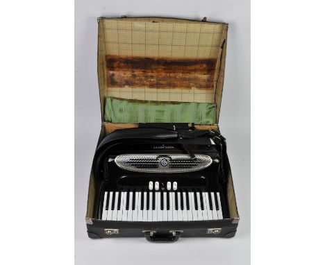 Giulietti 'Handcraft' 120 button piano accordion, with 5 switches, black finish, cased