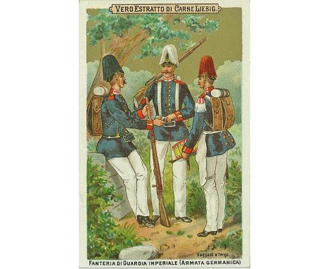 LIEBIG, German Army Uniforms I, complete S.125, Italian, VG, 6