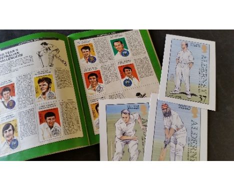 POSTCARDS, cricket, modern selection, inc. comedy, grounds, players, Tom Browne, The Sun Test & County Cricket Book - Complet
